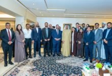 سعود بن صقر يستقبل المهنئين بشهر رمضان المبارك على مأدبة إفطار