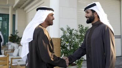 رئيس الدولة يستقبل ناصر بن حمد آل خليفة