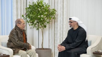 خالد بن محمد بن زايد يلتقي رئيس جمهورية تيمور الشرقية الديمقراطية