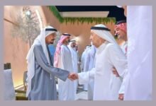 حاكم عجمان وولي عهده يستقبلان المهنئين بحلول شهر رمضان المبارك