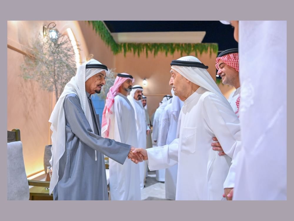 حاكم عجمان وولي عهده يستقبلان المهنئين بحلول شهر رمضان المبارك 1 حاكم عجمان وولي عهده يستقبلان المهنئين بحلول شهر رمضان المبارك