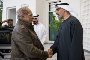 خالد بن محمد بن زايد يلتقي رئيس جمهورية تيمور الشرقية الديمقراطية