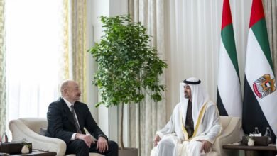 رئيس الدولة ورئيس أذربيجان يبحثان علاقات التعاون في إطار الشراكة الإستراتيجية الشاملة بين البلدين