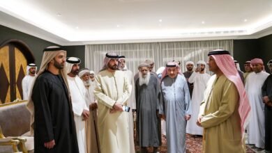 ولي عهد رأس الخيمة يزور منطقة الحويلات