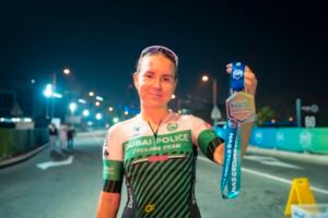 سعيد حسن وعائشة فولاذ يعتليان منصة تتويج الدراجات الهوائية في "دورة ند الشبا" 2 سعيد حسن وعائشة فولاذ يعتليان منصة تتويج الدراجات الهوائية في "دورة ند الشبا"