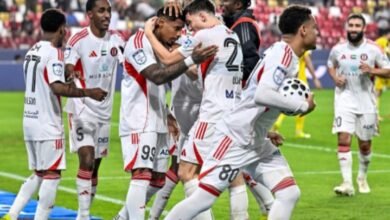 الجزيرة يعاقب كلباء في دوري أدنوك للمحترفين