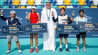 بطولة مبادلة أبوظبي المفتوحة تنظم نهائيات للناشئين في فئات عمرية متعددة غداً