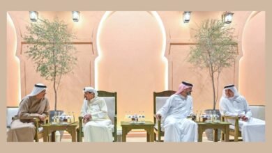 حاكم عجمان وولي عهده يتقبلان التهاني بشهر رمضان من الشيوخ والغرير والمواطنين