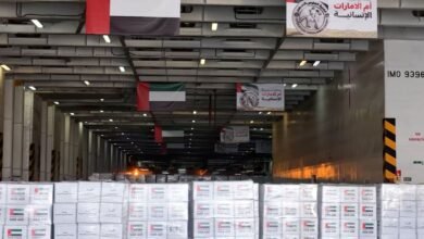إبحار سفينة "أم الإمارات" الإنسانية محملة بأكثر من 7300 طن من المساعدات لقطاع غزة