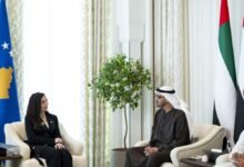 رئيس الدولة ورئيسة كوسوفو يبحثان تعزيز علاقات البلدين