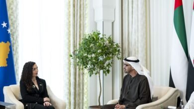 رئيس الدولة ورئيسة كوسوفو يبحثان تعزيز علاقات البلدين