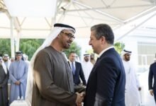 رئيس الدولة يستقبل رئيس حكومة إقليم كردستان العراق الذي يزور الدولة للمشاركة في القمة العالمية للحكومات