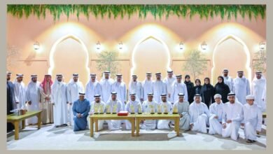 حميد بن راشد يستقبل وفد شرطة عجمان الحاصل على جوائز محلية وعربية ودولية
