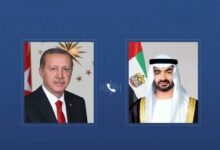 رئيس الدولة والرئيس التركي يبحثان هاتفياً علاقات التعاون بين البلدين