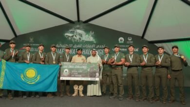 كازاخستان تحرز المركز الأول في ثاني مسابقات تحدي الإمارات للفرق التكتيكية
