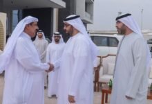 ولي العهد ونائب حاكم أم القيوين يحضران حفل عقد قران حميد بن خالد بن راشد المعلا