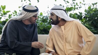 رئيس الدولة يستقبل محمد بن راشد