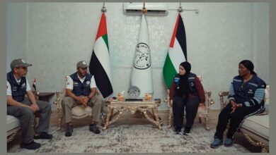 المستشفى الميداني الإماراتي يستقبل وفدا من منظمة الصحة العالمية