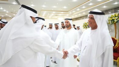 سعود بن صقر يستقبل المهنئين بحلول شهر رمضان المبارك