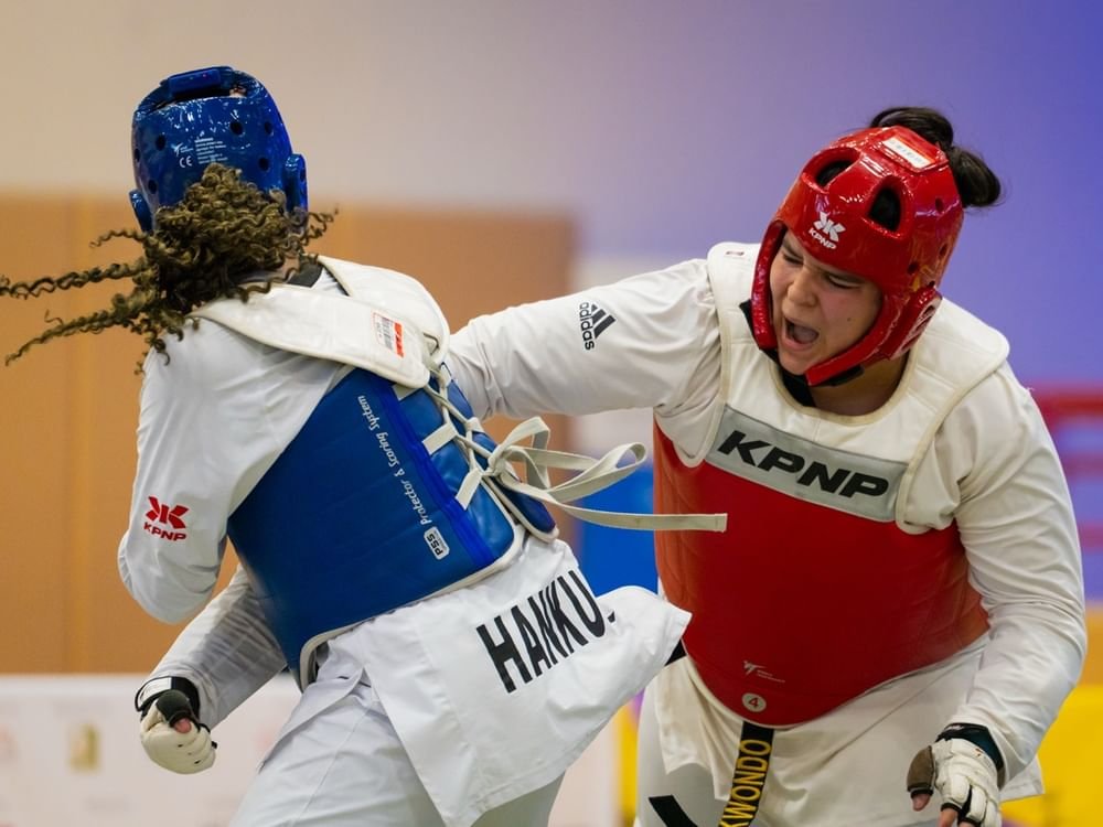 التايكوندو يفتتح حضوره الأول في "عربية السيدات 2026" بمنافسات قوية وتصنيف دولي معتمد 1 التايكوندو يفتتح حضوره الأول في "عربية السيدات 2026" بمنافسات قوية وتصنيف دولي معتمد