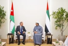 منصور بن زايد يلتقي رئيس مجلس الوزراء الأردني