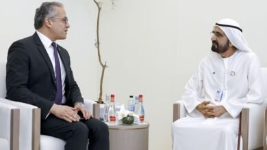 محمد بن راشد يلتقي المدير العام لمنظمة الأمم المتحدة للتربية والعلم والثقافة (اليونسكو)