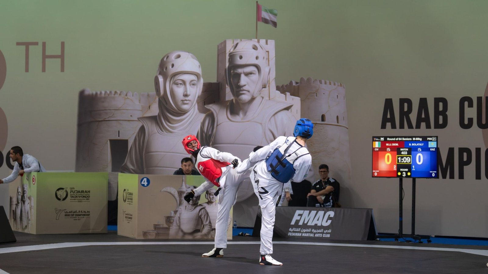 "الفجيرة الدولية المفتوحة للتايكواندو" تواصل منافساتها لليوم الثاني 1 "الفجيرة الدولية المفتوحة للتايكواندو" تواصل منافساتها لليوم الثاني