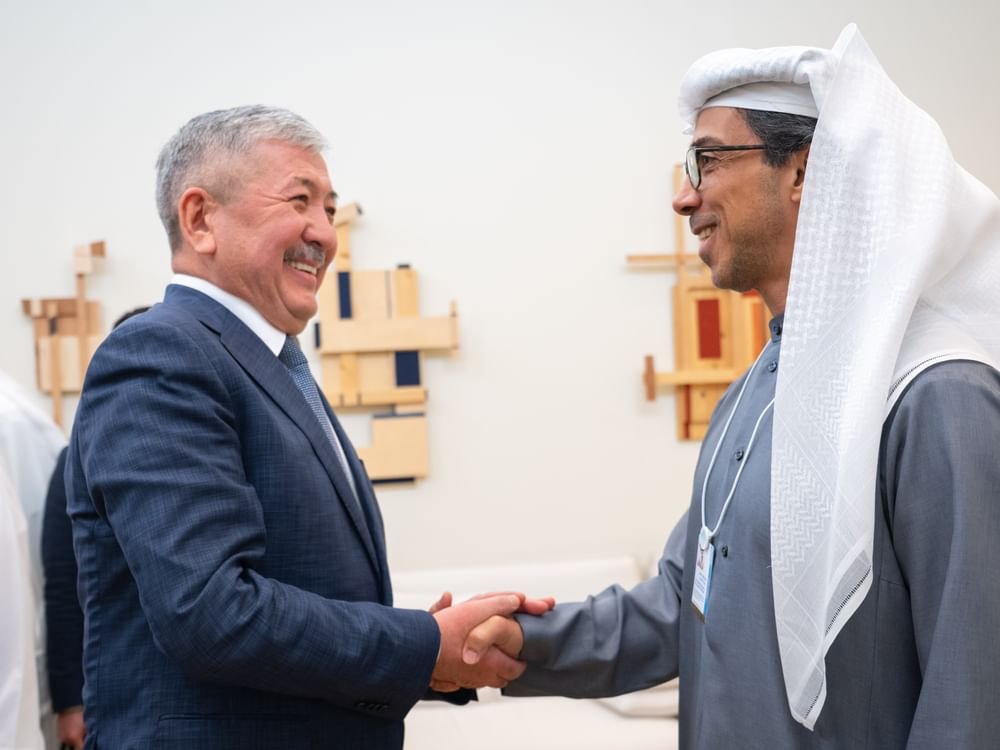 منصور بن زايد يبحث آفاق التعاون الثنائي مع رئيس مجلس وزراء قيرغيزستان 1 منصور بن زايد يبحث آفاق التعاون الثنائي مع رئيس مجلس وزراء قيرغيزستان