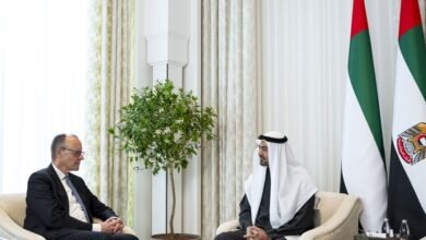 رئيس الدولة والمستشار الألماني يبحثان علاقات التعاون بين البلدين ويشهدان إعلان عدد من مذكرات التفاهم الجمعة، 6 فبراير 2026 7:54 م دقيقتين قراءة