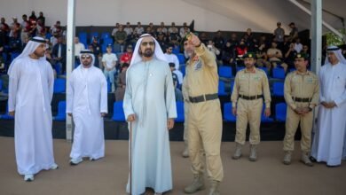 محمد بن راشد يشهد جانباً من منافسات اليوم الختامي من تحدي "سوات" ويشيد بمستوى الفرق