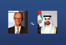 رئيس الدولة يتلقى اتصالاً هاتفياً من المستشار الألماني بحثا خلاله التطورات في المنطقة