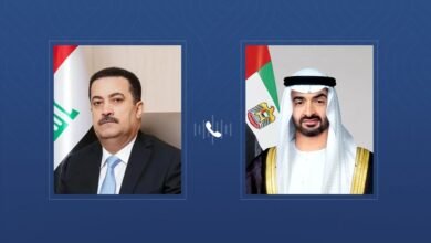 رئيس الدولة يتلقى اتصالاً هاتفياً من رئيس وزراء العراق 3 رئيس الدولة يتلقى اتصالاً هاتفياً من رئيس وزراء العراق