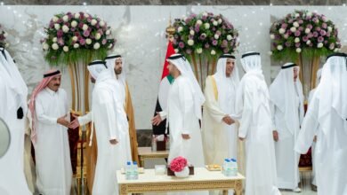 سعود بن صقر يستقبل المهنئين بعيد الفطر السعيد