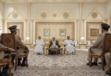 حاكم الشارقة يستقبل وفد أكاديمية الشارقة للعلوم الشرطية