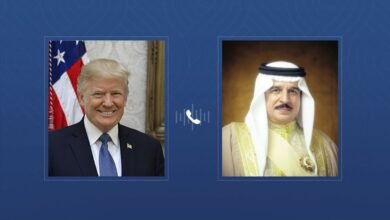 ترامب يؤكد لملك البحرين هاتفيا دعم واشنطن الكامل لدول الخليج وإدانته للهجمات الإيرانية