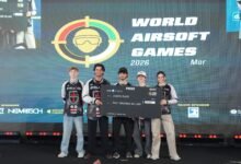 تتويج الفائزين ببطولة الألعاب العالمية للإيرسوفت في أبوظبي