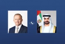 رئيس الدولة ورئيس الوزراء الأسترالي يبحثان هاتفياً التطورات في المنطقة وتداعياتها على أمنها واستقرارها