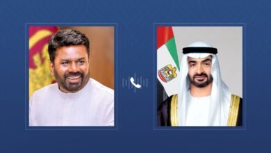 رئيس الدولة يبحث خلال اتصال هاتفي مع رئيس سريلانكا الاعتداءات الإيرانية على أراضي الإمارات وتداعيات التصعيد العسكري في المنطقة 2 رئيس الدولة يبحث خلال اتصال هاتفي مع رئيس سريلانكا الاعتداءات الإيرانية على أراضي الإمارات وتداعيات التصعيد العسكري في المنطقة