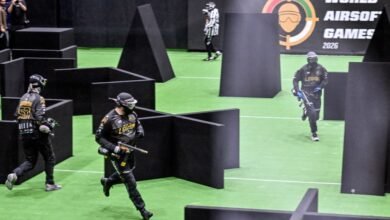 زايد بن سيف بن زايد يشهد انطلاق بطولة الألعاب العالمية للإيرسوفت في أبوظبي