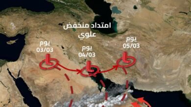 "الوطني للأرصاد" يتوقع طقساً متقلباً وأمطاراً متفرقة من الثلاثاء حتى الخميس المقبل 2 "الوطني للأرصاد" يتوقع طقساً متقلباً وأمطاراً متفرقة من الثلاثاء حتى الخميس المقبل
