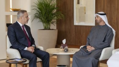 رئيس الدولة يستقبل وزير الخارجية التركي