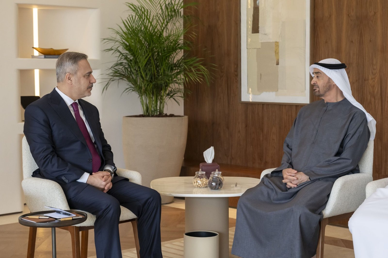 رئيس الدولة يستقبل وزير الخارجية التركي 1 رئيس الدولة يستقبل وزير الخارجية التركي