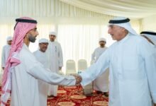 عمر بن صقر وخالد بن سعود يعزيان في وفاة حمد عبدالله نهيل العرياني