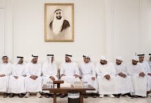 سيف بن زايد يقدم واجب العزاء في شهيد الوطن والواجب النقيب سعيد البلوشي