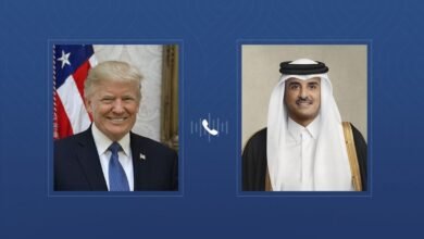 أمير قطر يناقش هاتفياً مع الرئيس الأمريكي الاعتداءات الإيرانية وسبل الحفاظ على الاستقرار الإقليمي