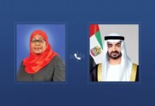 رئيس الدولة يتلقى اتصالاً هاتفياً من رئيسة تنزانيا استنكرت خلاله الاعتداءات الإيرانية التي تتعرض لها الإمارات