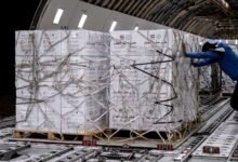 "جسر حميد الجوي" يواصل إرسال الطائرات الإغاثية إلى قطاع غزة