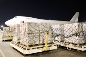 "جسر حميد الجوي" يواصل إرسال الطائرات الإغاثية إلى قطاع غزة