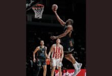 دبي لكرة السلة يحافظ على الصدارة رغم خسارته أمام النجم الأحمر