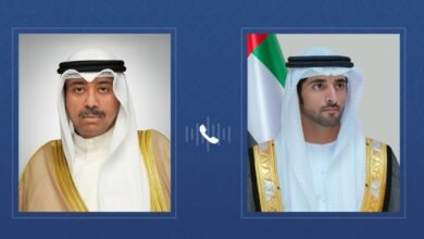 حمدان بن محمد يتلقى اتصالاً هاتفياً من وزير الدفاع الكويتي